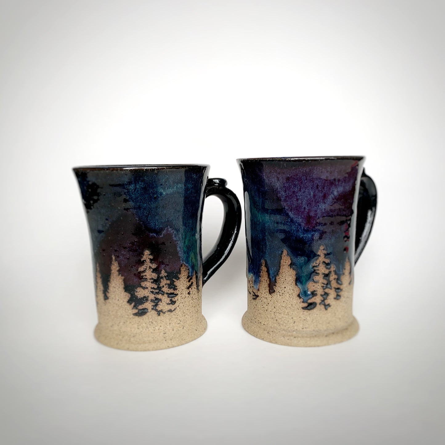 Stein Style Northern Lights Mugs (Speckled Clay)