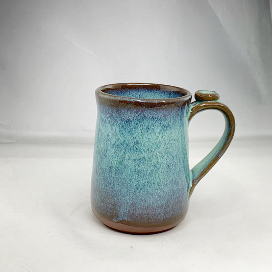 Teal 13oz Mug on Dark clay