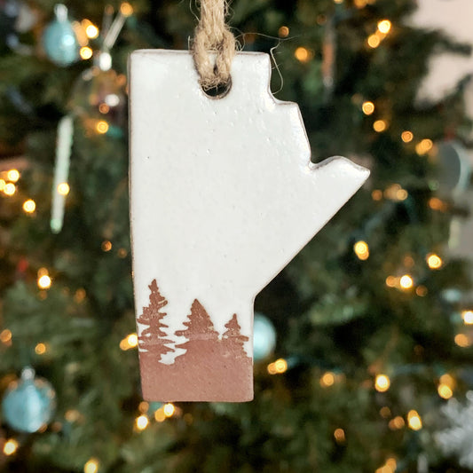 Snowy Manitoba Ornament